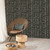 Galerie G78282 - Bazaar Linear Tribal Design Black, teal Galerie Wallpaper - shown in room setting