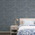 Galerie G78316 - Bazaar Moroccan Paisley Charcoal Galerie Wallpaper - shown in room setting