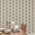 Galerie G78329 - Bazaar Trible Circles Beige, Charcoal Galerie Wallpaper - shown in room setting