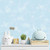 Galerie G78351 - Tiny Tots 2 Baby Texture Blue Glitter Galerie Wallpaper - shown in room setting