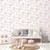 Galerie G78371 - Tiny Tots 2 Fairytale Castles Horses Pinks Grey Galerie Wallpaper - shown in room setting