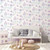 Galerie G78373 - Tiny Tots 2 Fairytale Castles Horses Purple Turquoise Galerie Wallpaper - shown in room setting