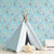 Galerie G78392 - Tiny Tots 2 Mermaids Turquoise Hot Pink Glitter Galerie Wallpaper - shown in room setting
