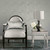 Galerie DWP0246-03 - Emporium Distressed Quatrefoil Trellis Silver Galerie Wallpaper - shown in room setting