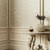 Galerie DWP0246-05 - Emporium Quatrefoil Trellis Cream and Gold Galerie Wallpaper - shown in room setting