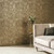 Galerie DWP0246-07 - Emporium Distressed Quatrefoil Trellis Gold Galerie Wallpaper - shown in room setting