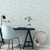Galerie G78234 - Atmosphere Bubbles AQUA Galerie Wallpaper - shown in room setting