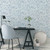 Galerie G78236 - Atmosphere Bubbles BLUE Galerie Wallpaper - shown in room setting