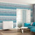 Galerie G78267 - Atmosphere Sky Stripes TURQUOISE Galerie Wallpaper - shown in room setting