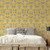 Galerie G78312 - Bazaar Tropical Wildlife Damask Rust Galerie Wallpaper - texture close-up detail