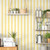 Galerie G45400 - Just Kitchens Awning Stripe Yellow White Galerie Wallpaper - shown in room setting