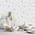 Galerie G45443 - Just Kitchens Meadow Spot Green White Galerie Wallpaper - shown in room setting
