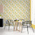 Galerie G45458 - Just Kitchens Sunflower Trail Yellow Green White Galerie Wallpaper - shown in room setting
