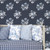 Galerie G78498 - Secret Garden Classic Bouquet Navy choke, blues Galerie Wallpaper - shown in room setting