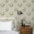 Galerie G78500 - Secret Garden Classic Bouquet Taupe choke, greens Galerie Wallpaper - shown in room setting