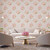 Galerie G78501 - Secret Garden Classic Bouquet raspberry, green Galerie Wallpaper - shown in room setting