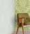 Galerie 26714 - Tropical Soft Textures plain Coconut Galerie Wallpaper - shown in room setting
