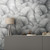 Galerie 34508 - Kumano Palm Leaf Grey Galerie Wallpaper - shown in room setting