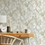 Galerie G67755 - Natural FX2 Marble Green CreamWhite Galerie Wallpaper - shown in room setting
