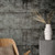Galerie 95025 - Natural Opulence Aged Concrete Black Galerie Wallpaper - shown in room setting