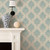 Galerie G34155 - Nordic Elements Damask Blue Galerie Wallpaper - shown in room setting