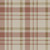 Galerie 1906-4 - Spring Blossom Check Plaid Terracota Brown Cream Galerie Wallpaper roll - luxury design for UK feature walls