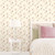 Galerie CI38225 - Classic Silks 4 Floral Traditional Cream Galerie Wallpaper - shown in room setting