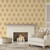 Galerie CI38240 - Classic Silks 4 Damask Traditional Beige Galerie Wallpaper - shown in room setting
