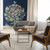 Galerie TJ41402M - Mulberry Tree Derby Mural Blue Galerie Mural Wallpaper - shown in room setting