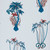 Clarke & Clarke W0101-01 - Animalia Abstract & Graphic Blue Clarke & Clarke Wallpaper roll - luxury design for UK feature walls