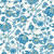 Clarke & Clarke W0232-01 - Indira Classic Floral Blue Clarke & Clarke Wallpaper roll - luxury design for UK feature walls
