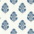 Clarke & Clarke W0199-03 - Secret Garden Contemporary Floral Blue Clarke & Clarke Wallpaper roll - luxury design for UK feature walls
