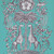 Clarke & Clarke W0102-08 - Animalia Abstract & Graphic Blue Clarke & Clarke Wallpaper roll - luxury design for UK feature walls