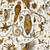 Clarke & Clarke W0217-02 - Mythica Animals Brown Clarke & Clarke Wallpaper roll - luxury design for UK feature walls