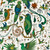 Clarke & Clarke W0217-03 - Mythica Animals Multi Clarke & Clarke Wallpaper roll - luxury design for UK feature walls