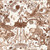 Clarke & Clarke W0216-04 - Mythica Animals Brown Clarke & Clarke Wallpaper roll - luxury design for UK feature walls