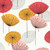 Sanderson DOSW217030 - Sanderson One Sixty Contemporary Floral Orange Sanderson Wallpaper roll - luxury design for UK feature walls
