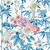 Sanderson DWAW217129 - Water Garden Birds Blue Sanderson Wallpaper roll - luxury design for UK feature walls