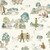 Sanderson DDIW217290 - Disney Home X Sanderson Animals Blue Sanderson Wallpaper roll - luxury design for UK feature walls
