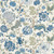 Sanderson DHIP217487 - Highgrove by Sanderson Classic Floral Blue Sanderson Wallpaper roll - luxury design for UK feature walls