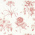 Sanderson DOSW217054 - Sanderson One Sixty Classic Floral Red Sanderson Wallpaper roll - luxury design for UK feature walls