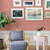 Fine Decor Happy Wave Motif Coral Red Wallpaper FD26306