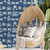 FD26436_Seychelles Whimsical safari motif Navy white Fine Decor Wallpaper