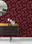 Fine Decor Scott Living 3 Red Maroon Geometric Wallpaper SP87380