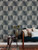 FD27109_Solace Geometric Diamonds Navy Grey Taupe Fine Decor Wallpaper