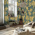 HZ62081M-Horizon Floral Brown Yellow Green Galerie Mural