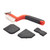 ProDec 4 Piece Caulking Silicone Tool Kit Nylon Brush Scraper Edging Tools PLDT010