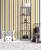 G78551 - Kids and Teens 2 Colour Awning Stripe Yellow Silver Grey Galerie Wallpaper