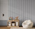 G78572 - Kids and Teens Multi Stripe Silver Grey Galerie Wallpaper