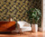 HV41083 - Havana 2 Motif Gold Black Galerie Wallpaper